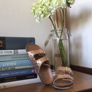 Gap glittery sandals size 2